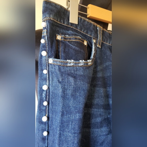 ZARA Cigarette pearls jeans  Sz 4 - Picture 8 of 10